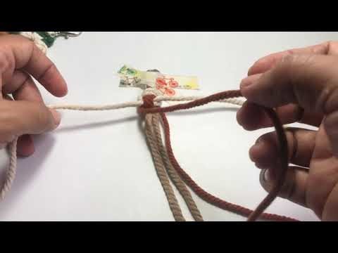 Daisy flower - Macrame keychain tutorial