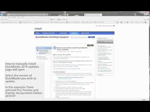 Manually Updating QuickBooks 2014