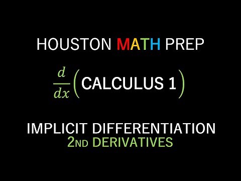 Implicit Differentiation (Second Derivatives)