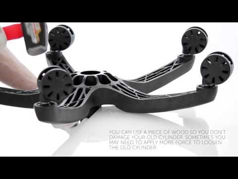 How to replace an office chair gas lift cylinder - By KATU