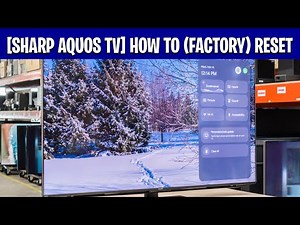 Sharp Aquos TV How to Factory Reset