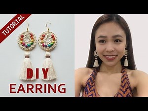DIY Tutorial - How To Make Boho Tassels Earrings?