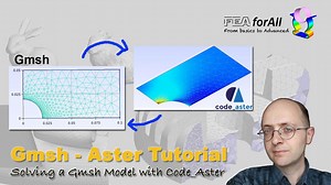 [GMSH Aster Tutorial] Solving a Gmsh Model with Code_Aster (Groups, Mesh Format, Solver) - FEAforall