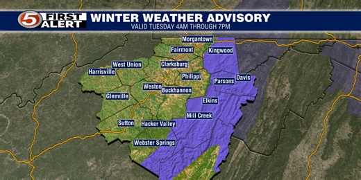 Wintry precip Tuesday morning clears before Santa’s arrival