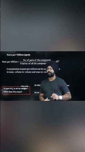 JEE Chemistry 2025 | Understanding Parts per Million (PPM) | Pahul Sir