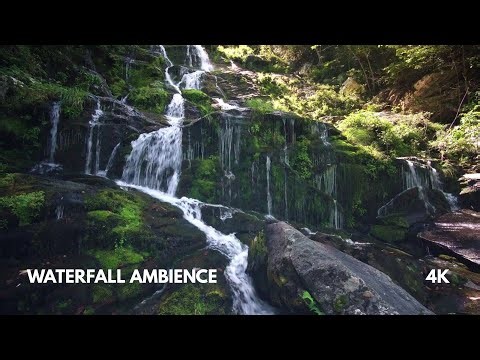 Waterfall & Stream Ambience for Deep Sleep and Relaxation | 4K Nature Sounds