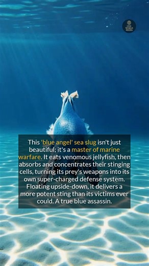 71K views · 310 reactions | The blue angel sea slug is a tiny terror with a brutal survival strategy #history #facts #survival #nature | Beyond Belief | Facebook