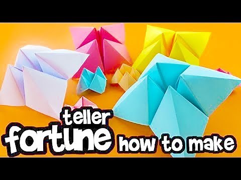 How to Make A Paper Fortune Teller-Fold Origami Chatterbox-DIY-Easy Origami Tutorials-Amazing Tricks