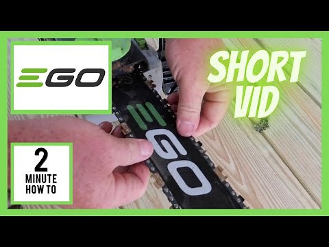 EGO Chainsaw-How To Change A Chainsaw Chain-Simple & Easy