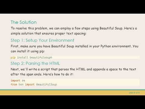 How to Separate Span Elements from Paragraphs in Beautiful Soup