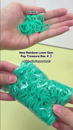 Color review of the Gem Pop Treasure Box! 🌈 Which is your fave? #rainbowloom #michaelscraftstore