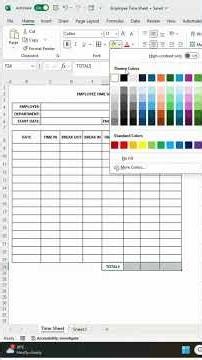 Excel Tutorial: Track Employee Hours Automatically (Free Template) #excel #googlesheets #exceltips
