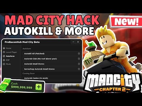 NEW! Roblox Mad City OP Script (2023) (AUTOFARM, GUN MODS, AIMBOT, MORE)