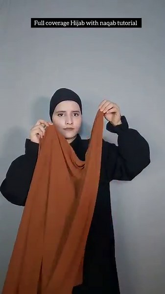 full coverage Hijab with niqab tutorial with same dupatta