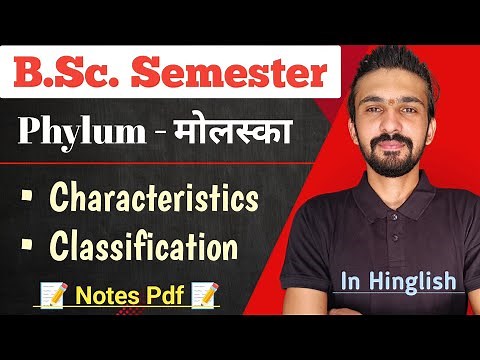 Mollusca Classification & Characteristics || Phylum - Mollusca || Bsc Semester || By Dadhich Sir