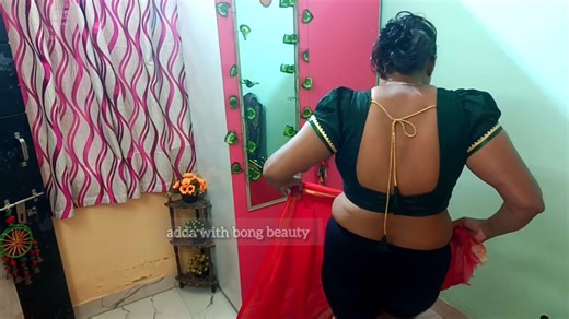 How to wear kastha style saree / Kastha saree draping video without petticoat | Bangali Bong Beauty