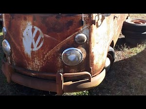 Abandoned VW Bus Restoration! Mike Fn Garage takes a closer look! Extremely Rusted Metal Roof! CT
