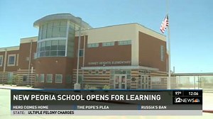Bell rings for first time at new Peoria school with innovative design