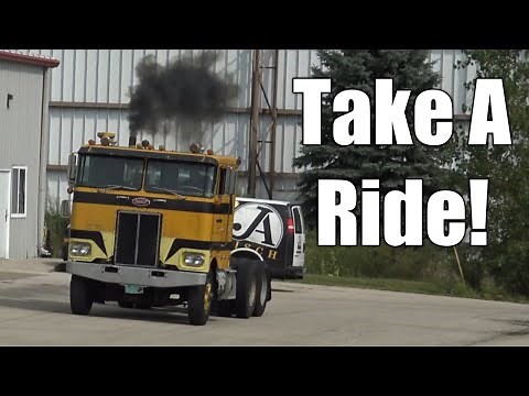 Driving Peterbilt 352 Cabover