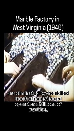 Stourbridge Glass Museum on Instagram: "In the years after World War II, rural West Virginia was considered "ground zero for the U.S. marbles industry" 🎯. Factories like Peltier Glass used the region's natural gas and skilled hands to produce millions of marbles. While the industry shrank, the craft endures. Here, artisans use vintage, steam-powered machines to shape molten, recycled glass into perfect, timeless spheres. Each one is a little piece of glowing history. #WestVirginia #GlassHistory