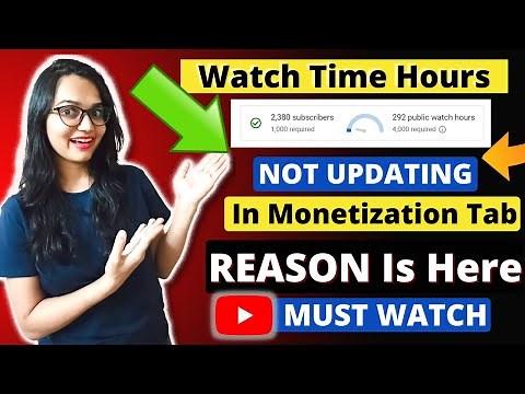 Public Watch Time Is not updating in Monetization Tab | 4000 Watch Hours Issue EXPLAINED 2021 Update