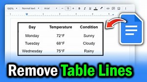 How to Remove Table Lines in Google Docs (4 Quick Methods)