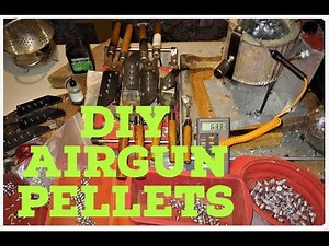 Air Rifle Pistol Pellets Slugs Part 1 Homemade Lead Casting DIY QUICK Demo How To #noebulletmolds