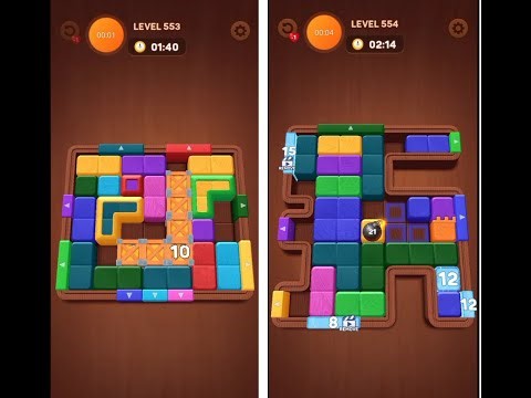 Wood Away Block Jam - Level 553 - Level 554