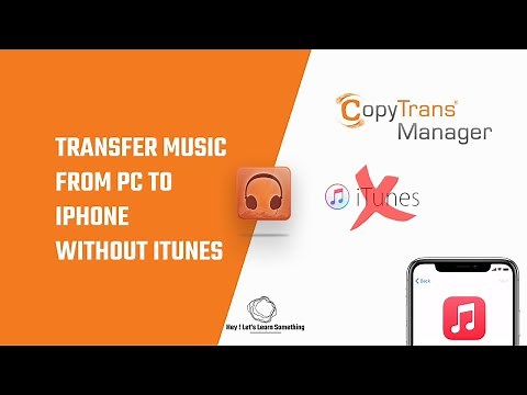 How to transfer music from pc to iPhone without iTunes | Windows | Copytrans manager tutorial | 2022