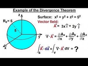 Physics - Advanced E&M: Ch 1 Math Concepts (21 of 55) The Divergence Theorem Example
