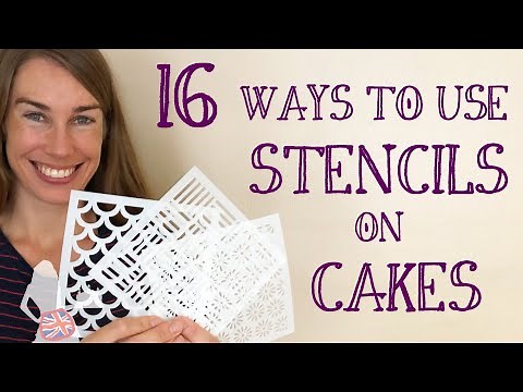 16 Ways To Use Stencils On Cakes
