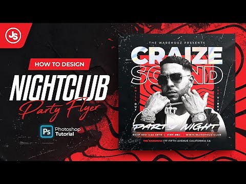 DJ Party Flyer Design (Photoshop Tutorial)