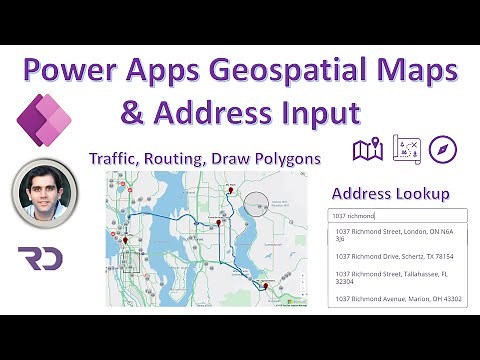 PowerApps Geospatial features - Map & Address Input