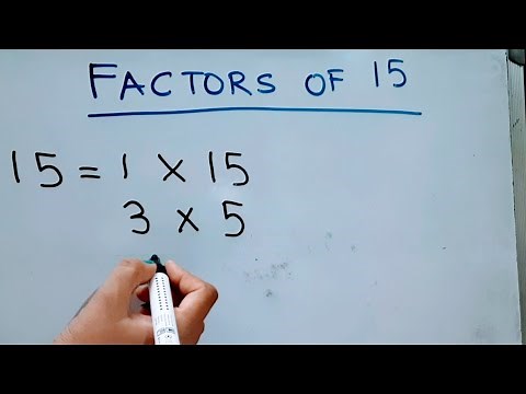 Factors of 15 | Factor Tree of 15 | Prime FACTORISATION of 15 ‪@mathstubelearning123‬