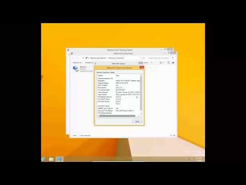 Finding Your Network Settings on Windows 8 and 8.1