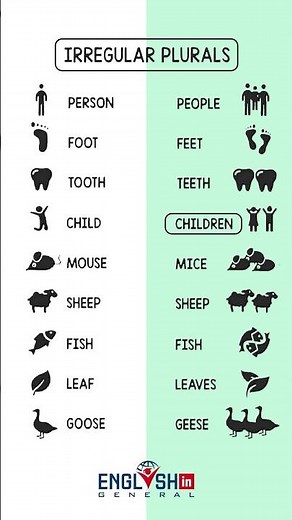 Irregular Plurals in English