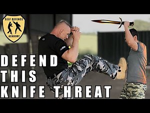 Defend knife attack with push kick / Krav Maga Techniques
