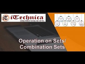 14. Operations on Sets/ Combination of Sets