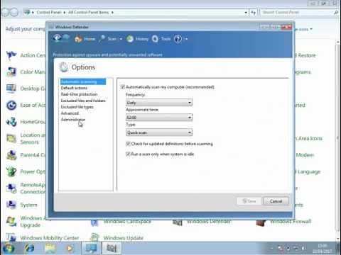 How to Enable or Disable Windows Defender in Windows 7