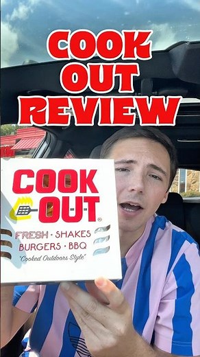 Reviewing the cook out fast food chain #foodreview #cookout #fastfood #foodie #americanrestaurant