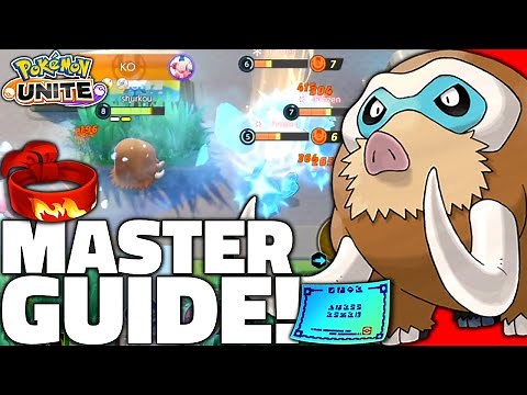 Pokémon Unite MAMOSWINE Guide! [S Tier?] *Master* (Mamoswine Best Build Guide, Held Items & Moveset)