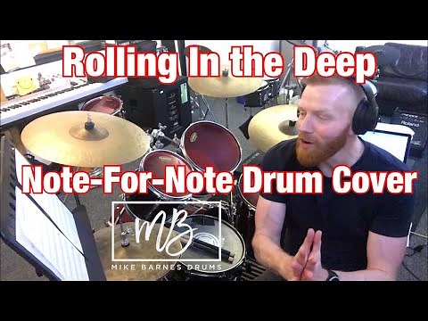 How To Play "Rolling In The Deep" By Adele On Drums: Note for Note Drum Cover