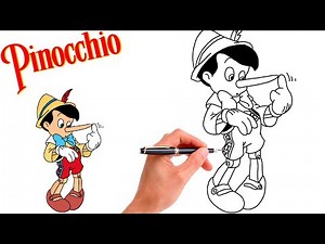 How To Draw PINOCCHIO // EASY // Step-By-Step