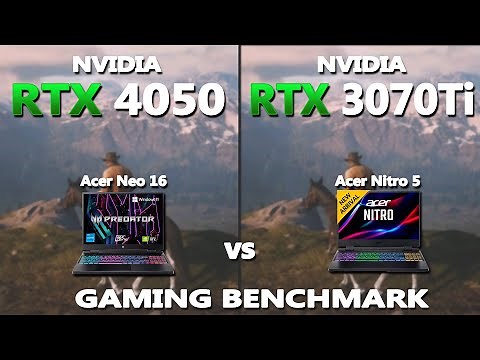 Laptop RTX 3070Ti vs 4050 Gaming Benchmark | Acer Nitro 5 vs Neo 16 Gaming Test | #rtx4050