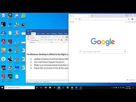 Fix Windows Desktop is Offset to the Right or Left on Windows 10