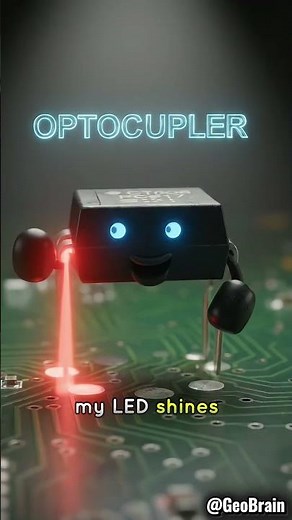 Explained optocoupler in electronics #semiconductor #transistor #optocoupler
