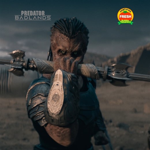 Prey you survive the Badlands. Experience the movie that’s captured audiences around the world. Get tickets now for Predator: Badlands now playing in theaters: Fandango.com/PredatorBadlands | Predator