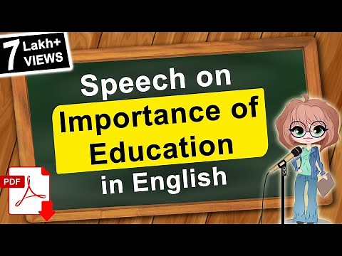 Speech on Importance of Education in English | Best Speech on Education