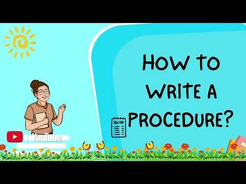 How to Write a Procedure | What is a Procedure | Step-by-Step Guide | Learn with examples