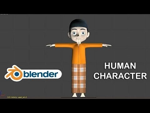 Pemodelan Karakter Blender 3D | Membuat Model Karakter Manusia dan Animasi Blender